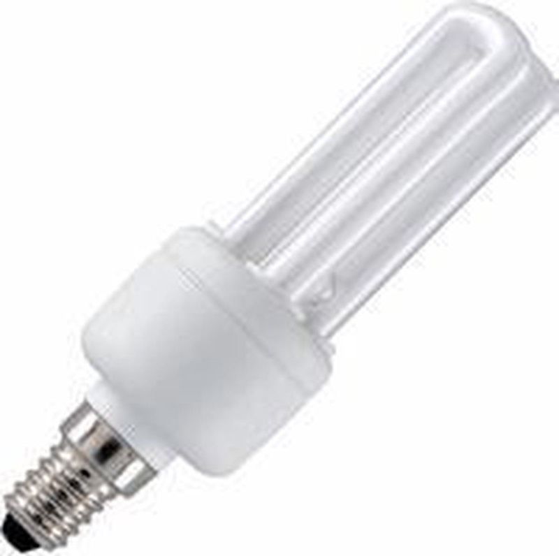 Schiefer - 441408012 - Spaarlamp - Warm Wit - E14 - 8W