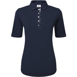 FootJoy Half-Sleeve Solid Pique Dames Navy
