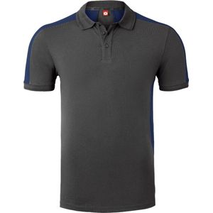 HAVEP Polo Bicolor 10074 - Charcoal/Indigo Blauw - L