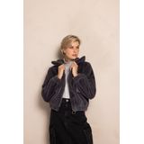 Zhrill - ZJ130-N264 - Jasje - Midden Grijs - Leren Jassen