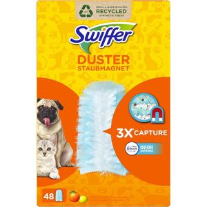 Swiffer Duster Droge Doekjes - Geur Van Ambi Pur - Voordeelverpakking – 6 x 8 Navullingen