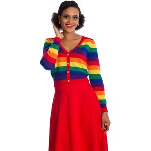 Banned - LOVE WINS Cardigan - 2XL - Regenboog