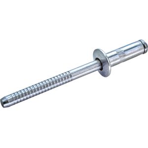GOEBEL® - 1000 x Constructie blindklinknagels (Ø x L) 3,2 x 9 mm - RVS A2 / RVS A2 - Platbolkop - GO-INOX II - 7230032900 - Popnagel