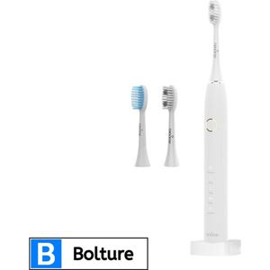 Bolture Electric Toothbrush - Elektrische Tandenborstel - 5 Standen - Inclusief 2 Opzetborstels - Sonisch - Waterdicht - Wit