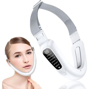 V-Face Shaping Massager | Dubbele Kin Corrector | Rood en Blauw Fototherapie Gezichtsmassage | 6 Modi