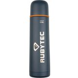 Rubytec Shira Vacuüm Drinkfles - 500 ml - Thermosfles - Handige Schroefdop en Drinkbeker - Vacuüm Behoudende Getter - Urenlang Koud of Warm Drinken - Lekvrij - BPA-vrij - Donkergrijs