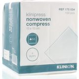 Klinion - Non-Woven Gaaskompres - 4-Laags - 10 x 10 cm - 100 Stuks
