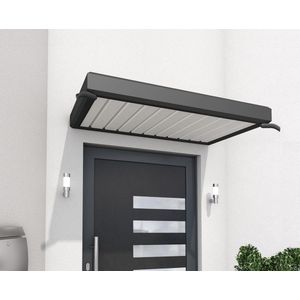 Deurluifel Nijmegen 150 x 90 x 14 cm aluminium antraciet - panelen wit