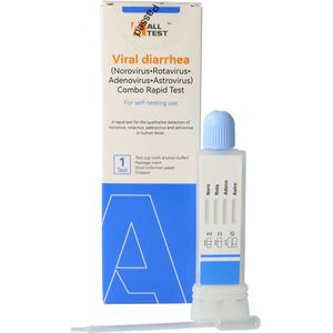 Diarree test Zelftest voor Viraal veroorzaakte Diarree Norovirus Rotavirus Adenovirus Astrovirus - Uitslag in 15 minuten - 1 stuk