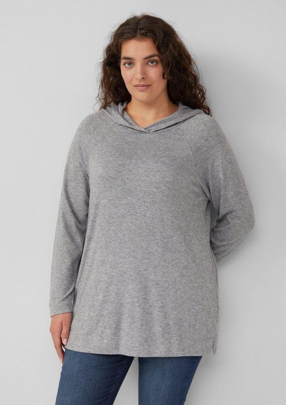 T-shirt - Gezellige Top - Lange Mouwen - Zacht - Gevlekte Stretchjersey