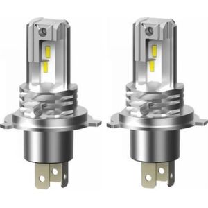 TLVX H4 15000 Lumen Perfect Fit Bi-LED lampen 6500k Helder Wit (set 2 stuks), CANBUS, CSP LED CHIP, 55 Watt, Auto - Scooter - Motor - Tractor - Vrachtwagen - Dimlicht - Grootlicht - Koplampen - Autolamp - Autolampen 12V - 24V