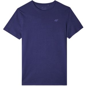 4F M1843 Marineblauwe Heren T-shirt XL - Regular Fit, Hoogwaardige Katoen, Tijdloos Design