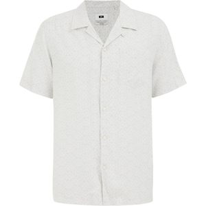 WE Fashion - Heren Overhemd - Lichtgrijs - Regular Fit - Viscose