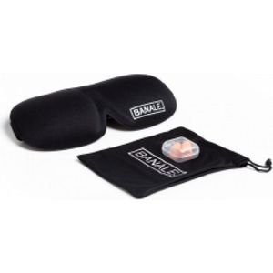 Sleep Kit (Eye Mask and Earplugs)  - Total Black