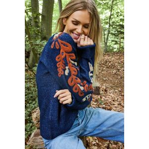 DIDI Dames Pullover Chapeau Dark blue maat 48