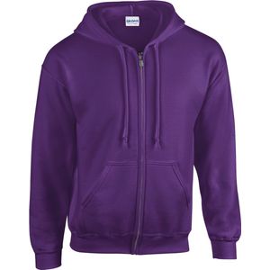 Gildan Heavy Blend™ Adult Full Zip Hooded Sweatshirt GI18600 - purple - M