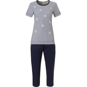 Rebelle - Daisy - Pyjamaset - Blauw/Wit - Maat 44