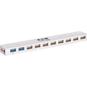 Tripp Lite U360-010C-2X3 interface hub USB 3.2 Gen 1 (3.1 Gen 1) Micro-B 5000 Mbit/s Wit