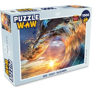 Puzzel Zee - Golf - Kleuren - Legpuzzel - Puzzel 1000 stukjes volwassenen