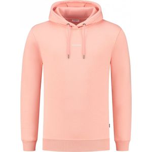 Purewhite - Heren Regular fit Sweaters Hoodie LS - Coral - Maat L