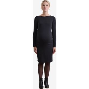 Vertbaudet - Korte Tubejurk - Zwangerschapsjurk - Zwart - 95% Katoen, 5% Elastaan