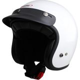 Redbike RB-720 - Retro Jethelm - Wit - ECE 22.06 - Inclusief Zonneklep