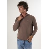 Felix Hardy - Gebreide Trui - Bruin - 100% Katoen - Heren