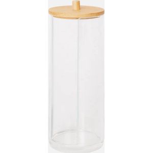 Wattendispenser Hout - Dispenser - Houder - Transparant