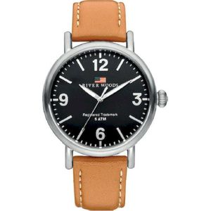 River Woods Delaware RW420038 Horloge - Leer - Bruin - Ø 42 mm