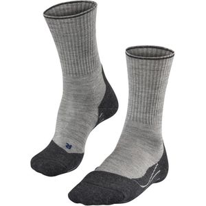 FALKE TK2 Explore Wool Silk heren trekking sokken - grijs (light grey) - Maat: 39-41