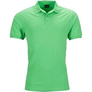 James and Nicholson Heren Elastisch Piqué Poloshirt (Kalk groen)