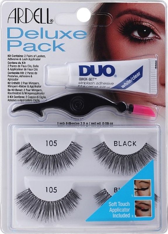 ARDELL - Deluxe Pack - Nepwimpers - Stijl 105 - 2 Paar met Duo-wimperlijm en Applicator