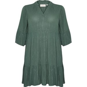 Kaffe - Curve Lio - Damesjurk - Halflang - Regular Fit - 100% Viscose