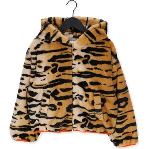 AO76 Viviane Hoody Zip Zimba Truien & Vesten Meisjes - Sweater - Hoodie - Vest- Camel - Maat 104