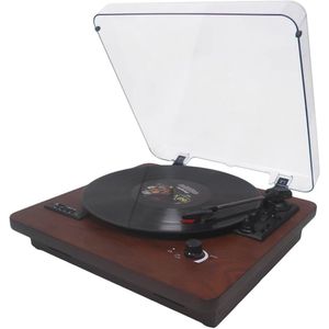 Draaitafel met Aux-ingang en 3 Snelheden voor Vinylplaten