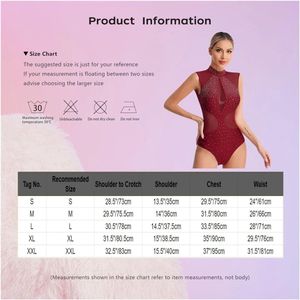 Gymnastiek Ballet Turnpakje Womens Rhythmic Gymnastics Jumpsuit Figure Skating Leotard Sheer Mesh Splice Sleeveless Ballet Bodysuit for Dance Yoga Leotards Danskleding Kostuum(White,XXL)