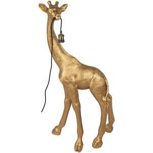 Kitchen Trend - GIRAFFE LAMP GOUD - Design Dierenlamp binnen - 59 x 23.5 x 103 cm