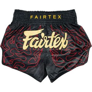 Fairtex - BS1920 - Muay Thai Shorts - Zwart/Goud - Micro Satijnstof