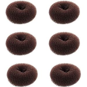 Extra kleine haarbroodje maker voor kinderen - 6 stuks, mini haardonut shaper voor kort en dun haar