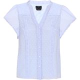 DreiMaster Klassik Blouse  lichtblauw