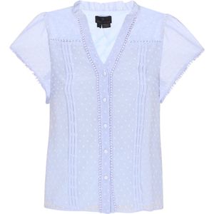 DreiMaster Klassik Blouse  lichtblauw