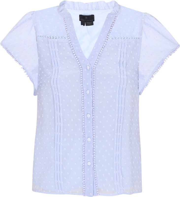 DreiMaster Klassik Blouse  lichtblauw