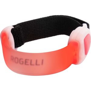 Rogelli Hardloopverlichting - Led Armband - Veiligheidsarmband - Unisex - Rood - Maat ONE SIZE