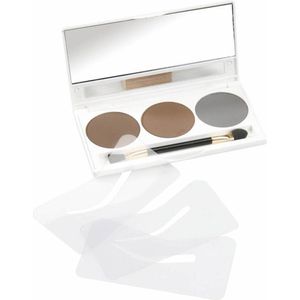 Wenkbrauwpoeder set Donker