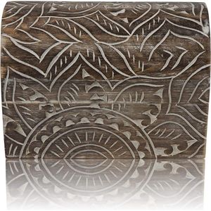 Handgemaakte Decoratieve Houten Sieraden Box - Sieraden Organizer Keepsake Box - Trinket Houder Lock Box - Grote Verjaardag Ideeën - 9 x 6 Inch