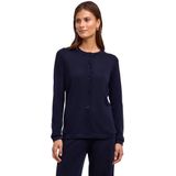 FALKE - Basic New Merino - Cardigan - Blauw
