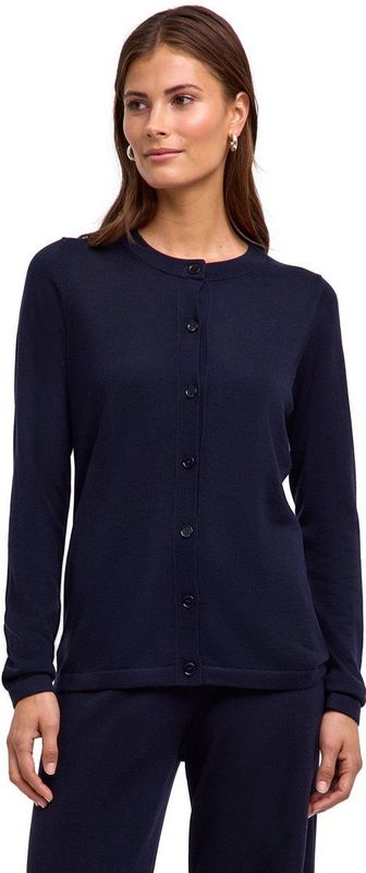 FALKE - Basic New Merino - Cardigan - Blauw