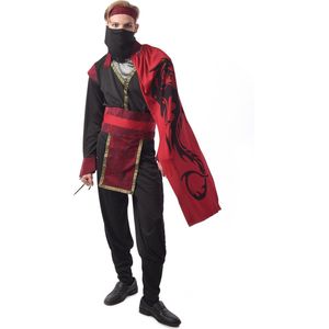 Vegaoo - Vermomming rode draak ninja voor mannen