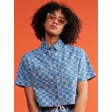 Roxy - Blue Wave Club Printed - T-shirt - Korte Mouwen - V-hals