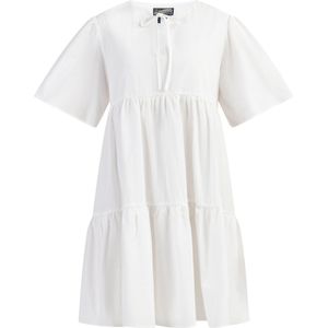 DreiMaster - Jurk - Katoenvoile - V-hals - Klokmouwen